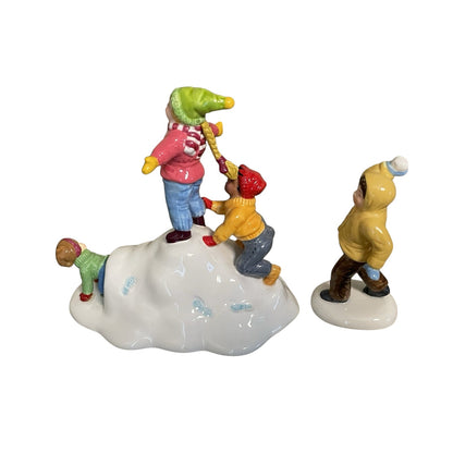 Vintage Fun in the Snow (Set of 2) - The Original Snow Village (Department 56) 55125