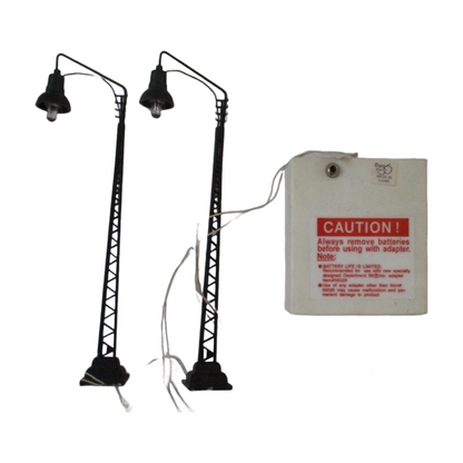 1998 “Railroad Lamps (Set of 2)” – Department 56 Village Accessories (Item #56.52760)