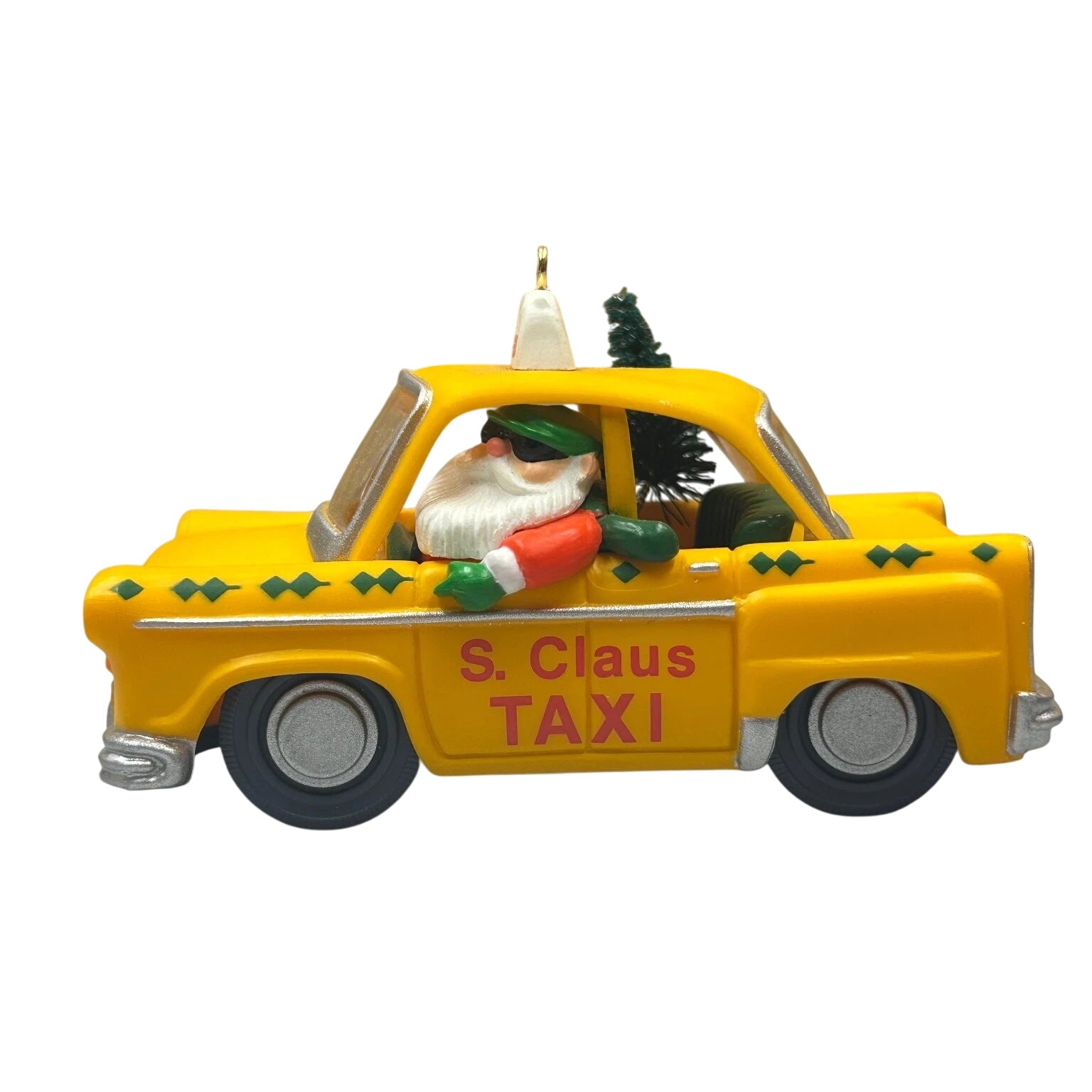 1990 S. Claus Taxi Hallmark Ornament (Vehicle) QX4686