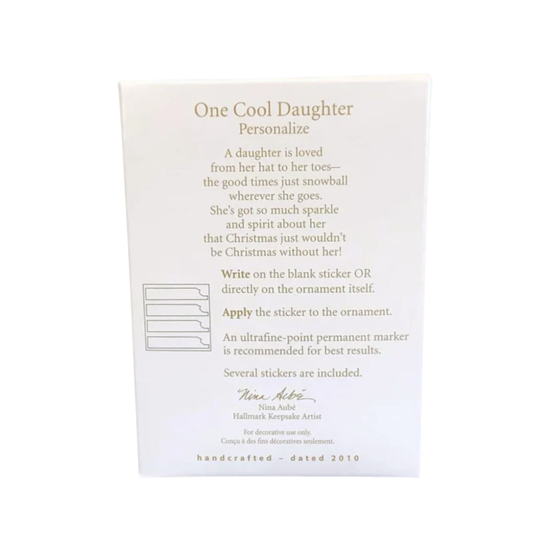 2010 One Cool Daughter Hallmark Ornament (Daughter) QXG7036 Image5