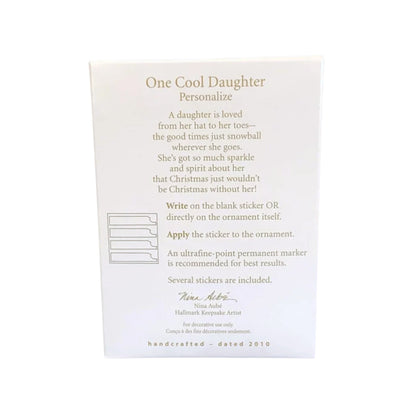 2010 One Cool Daughter Hallmark Ornament (Daughter) QXG7036 Image5