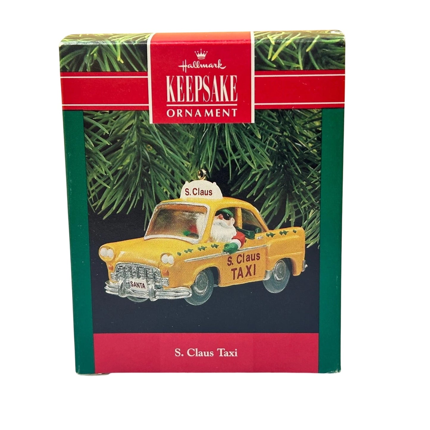 1990 S. Claus Taxi Hallmark Ornament (Vehicle) QX4686