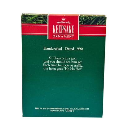 1990 S. Claus Taxi Hallmark Ornament (Vehicle) QX4686