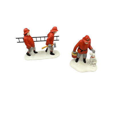 1991 The Fire Brigade – Set of 2 (Department 56 Heritage Village) #5546-8