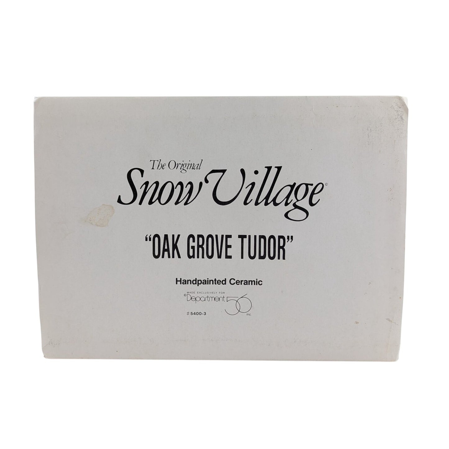 Vintage Oak Grove Tudor - The Original Snow Village (Department 56) 1278410