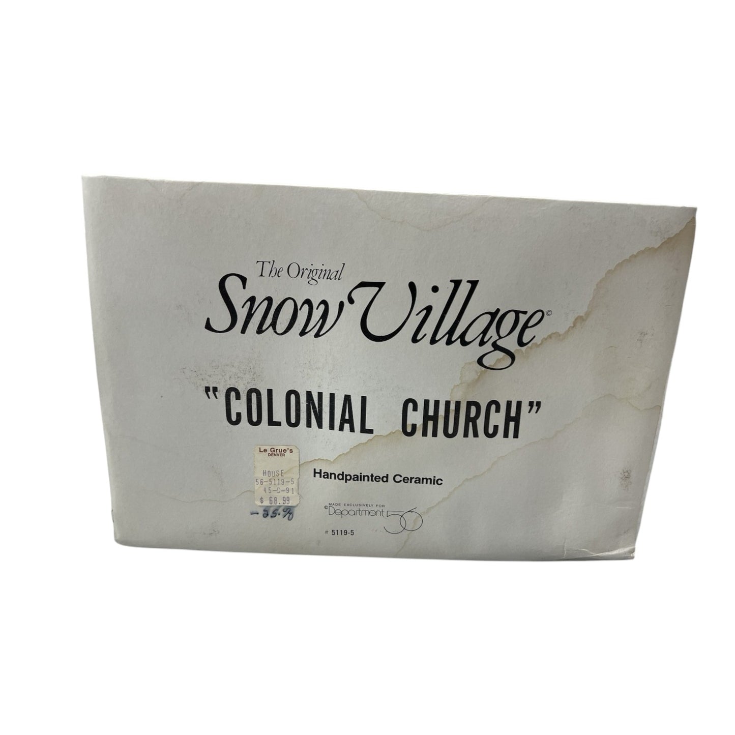Vintage Colonial Church - The Original Snow Village (Department 56) 1175837
