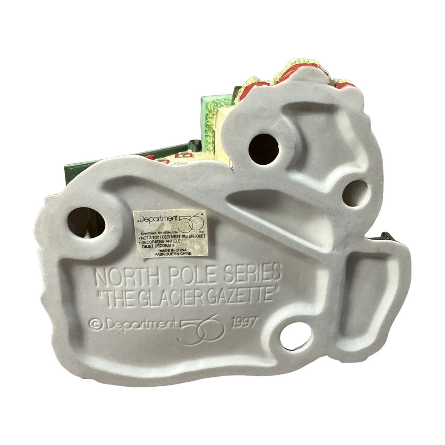 1997 Department 56 “The Glacier Gazette” – North Pole Series (Item #56394)