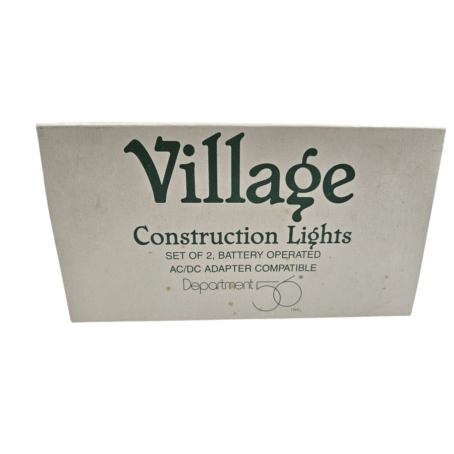 Vintage Contruction Lights (Set of 2, Battery Operated) (Department 56) 52680