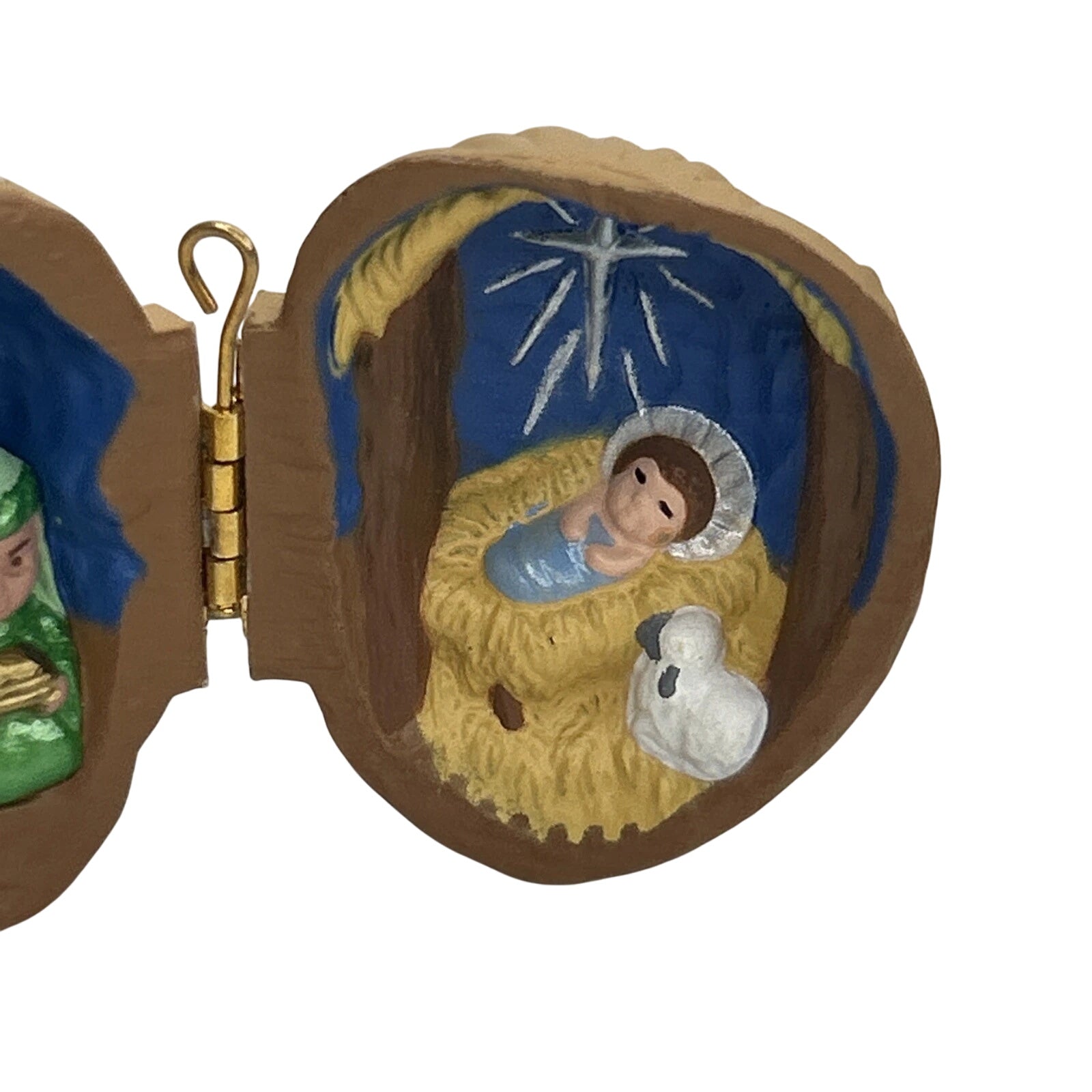 1991 Nutshell Nativity Hallmark Ornament (Vintage) QX5176