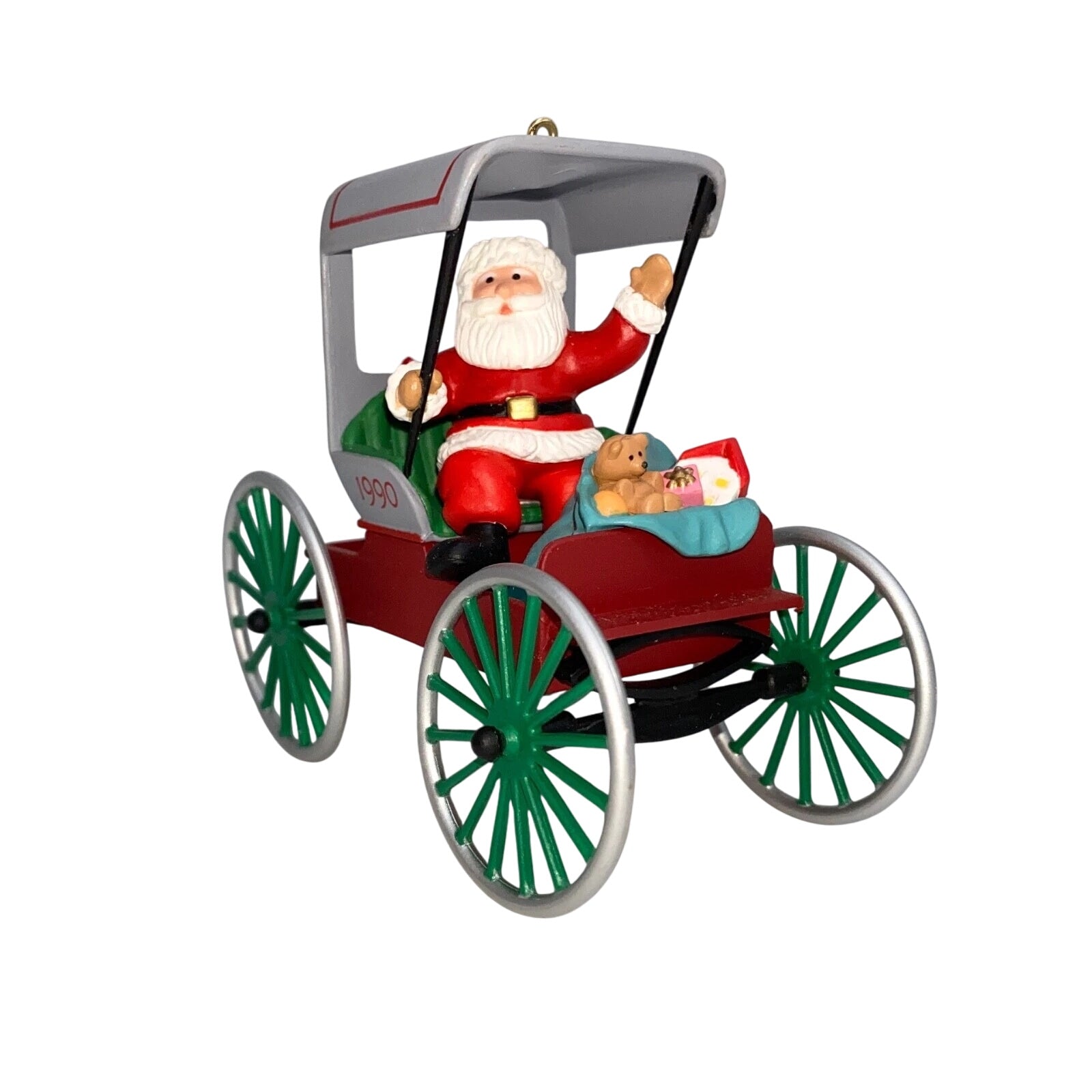 1990 Festive Surrey Hallmark Ornament (Here Comes Santa) QX4923