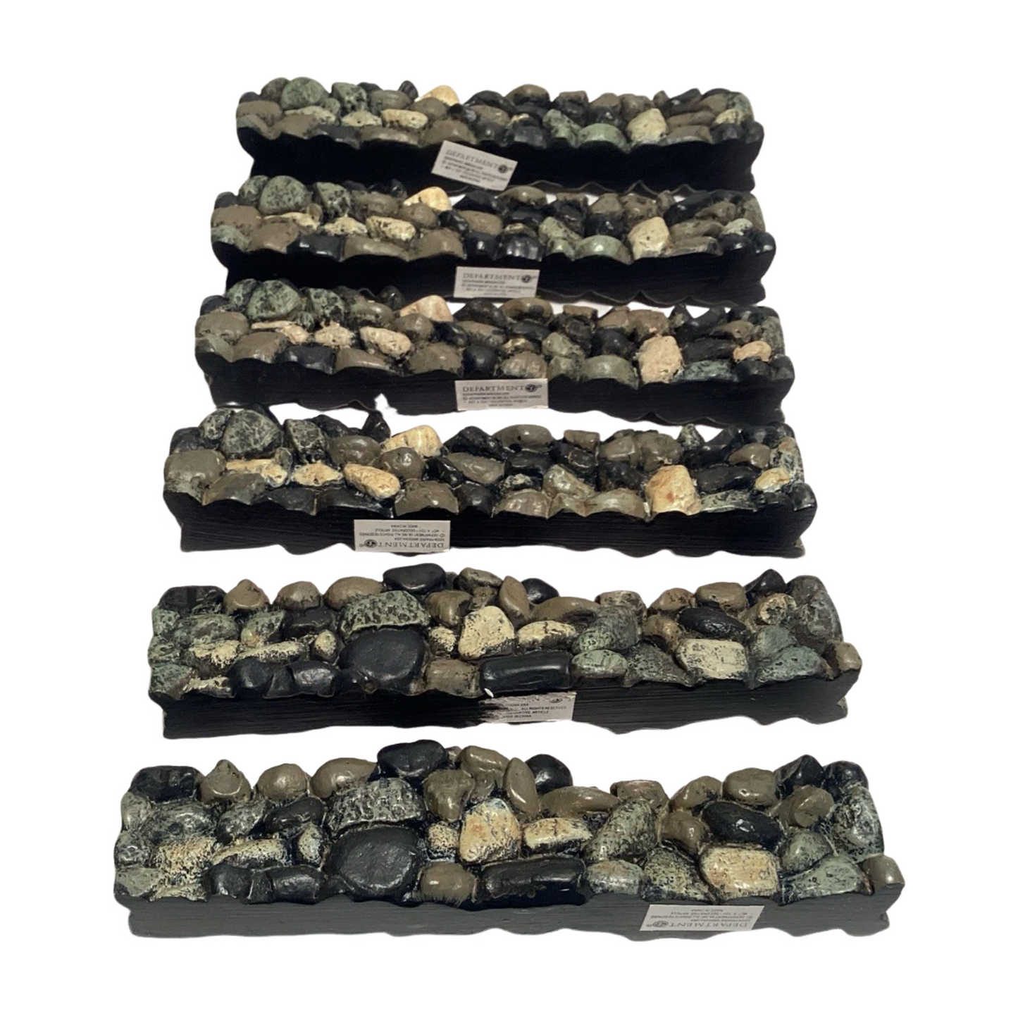 1998 “Fieldstone Wall (Set of 6)” – Department 56 Village Accessories, Item # 52717