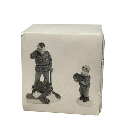 1988 “Wood Cutter and Son” (Heritage Village Collection) – Set of 2