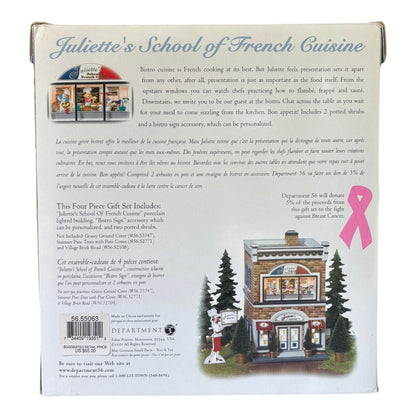 Vintage Juliette's School of French Cuisine - The Origianl Snow Village (Department 56) 55063