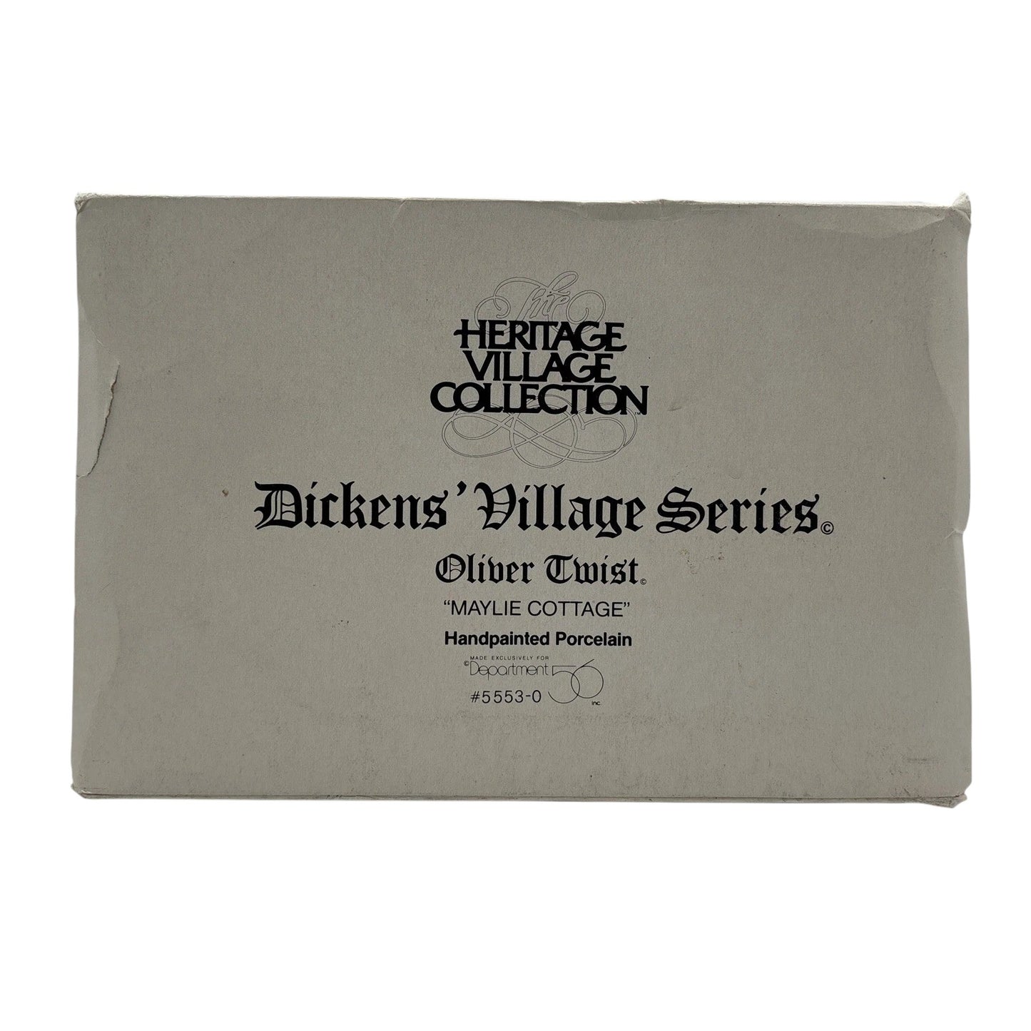 Vintage Maylie Cottage - Oliver Twist Dickens' Village Series (Department 56) 5553-0