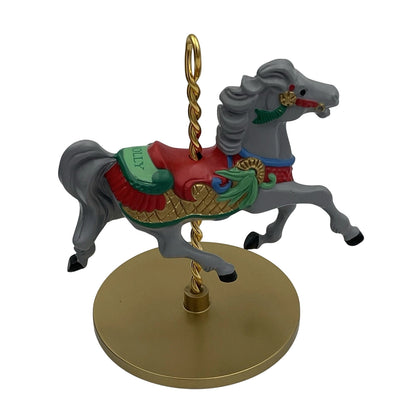 1989 Holly Hallmark Ornament (Christmas Carousel Horse) XPR9722