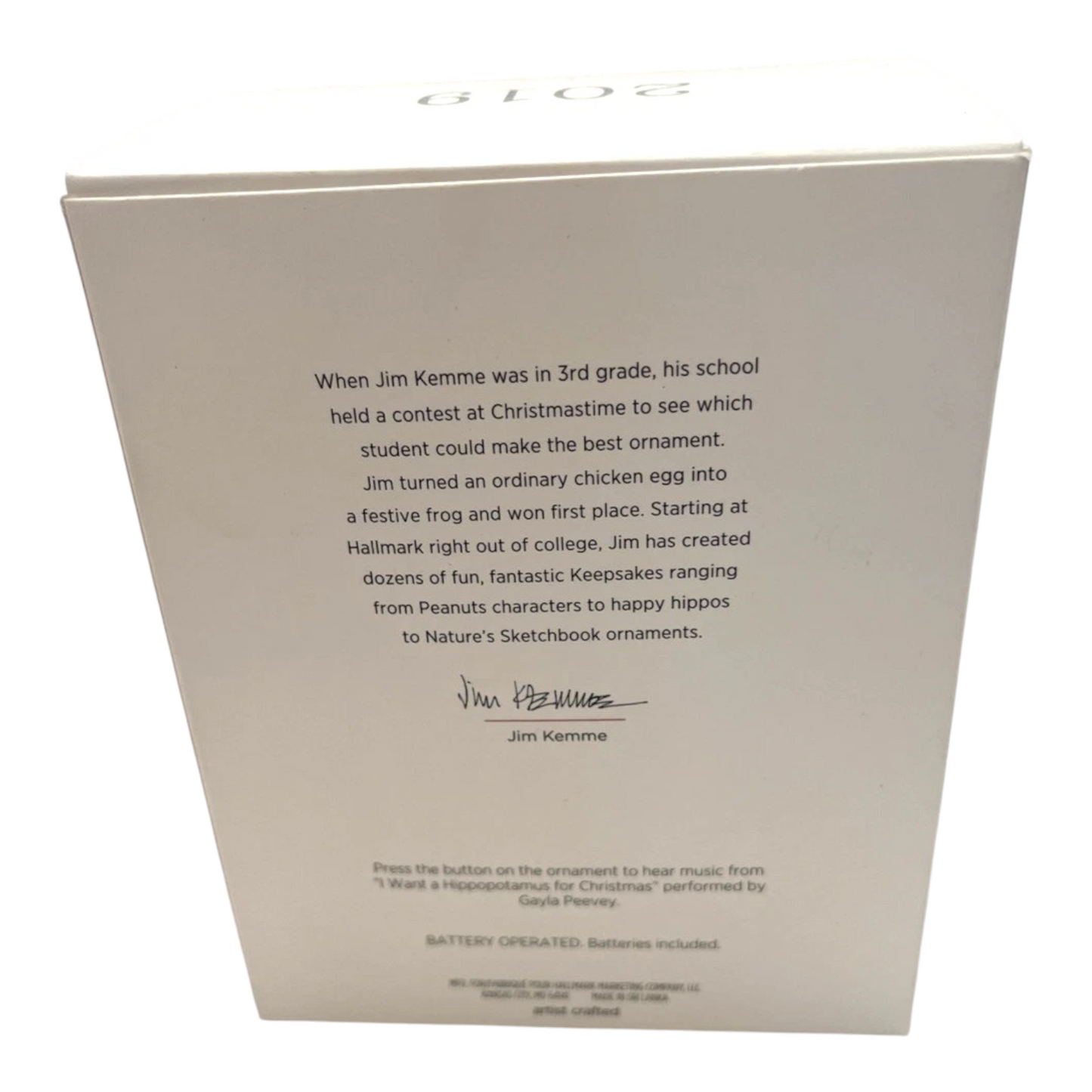 2012 I Want A Hippopotamus For Christmas (Hippo)