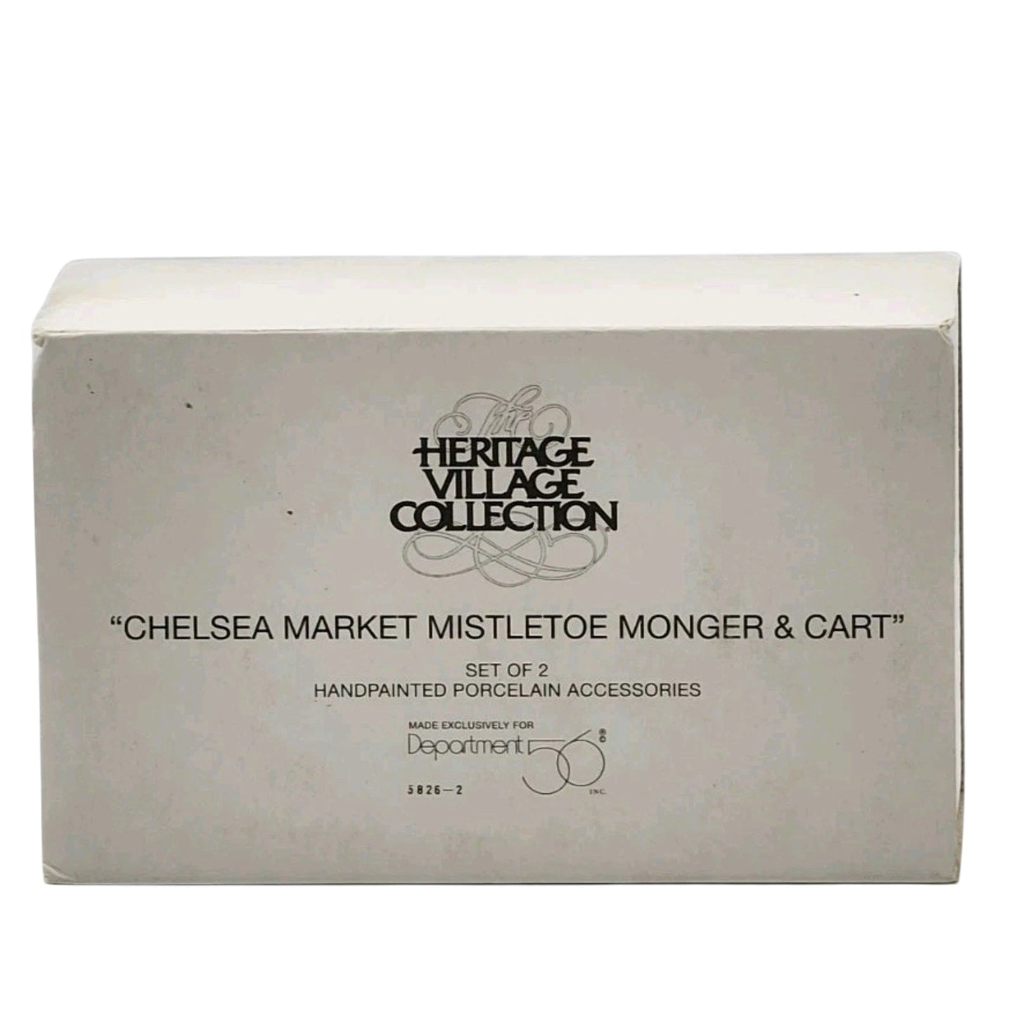 Vintage Chelsea Market Mistletoe Monger & Cart (Setof 2) (Department 56) 1433975