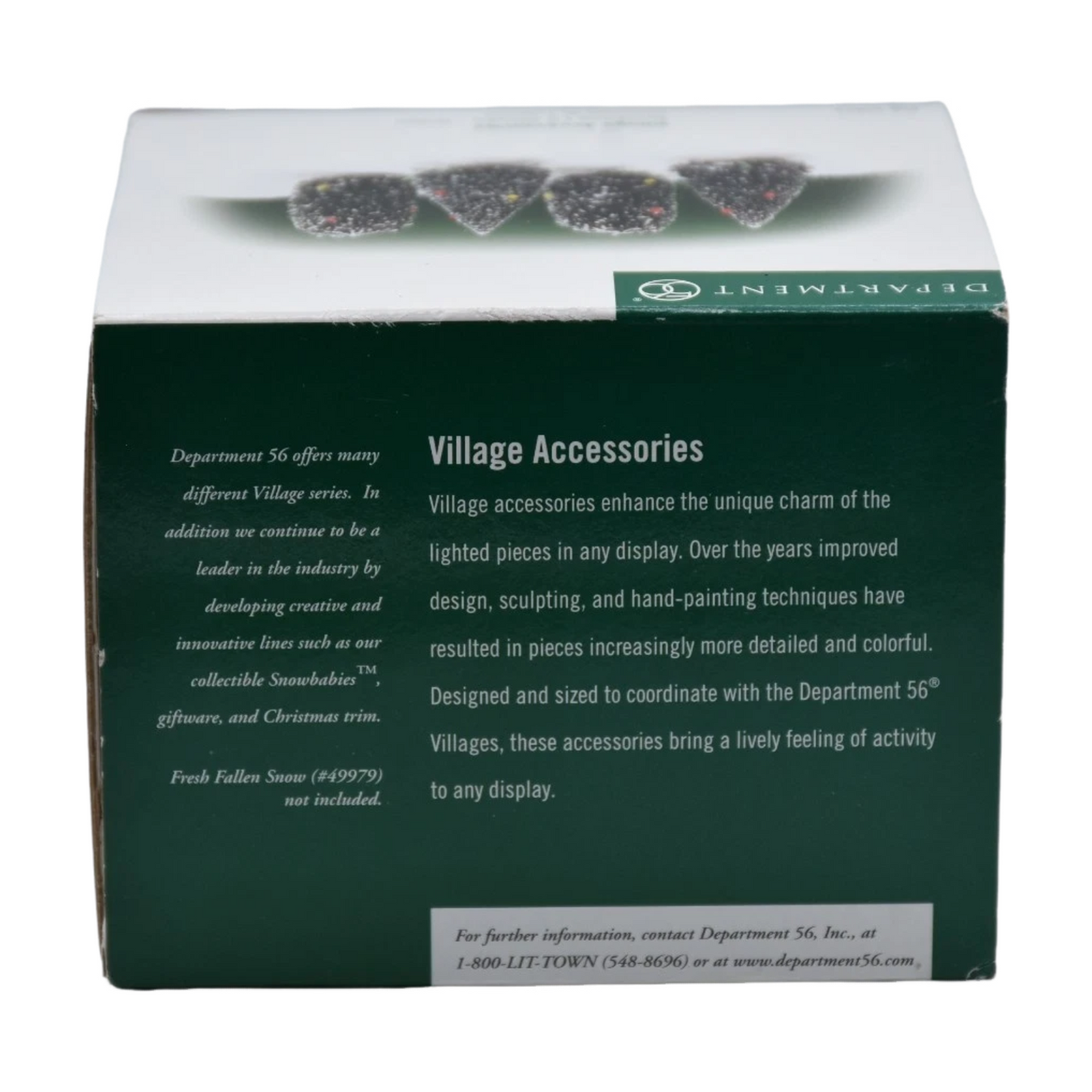 1999 “Twinkling Lit Shrubs – Green (Set of 4)” – Department 56 Village Accessories (Item #56.52824)