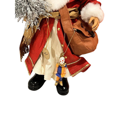 "A Tree for the Children" Santa Collection: Festive Santa Claus Figurine for Holiday Decor