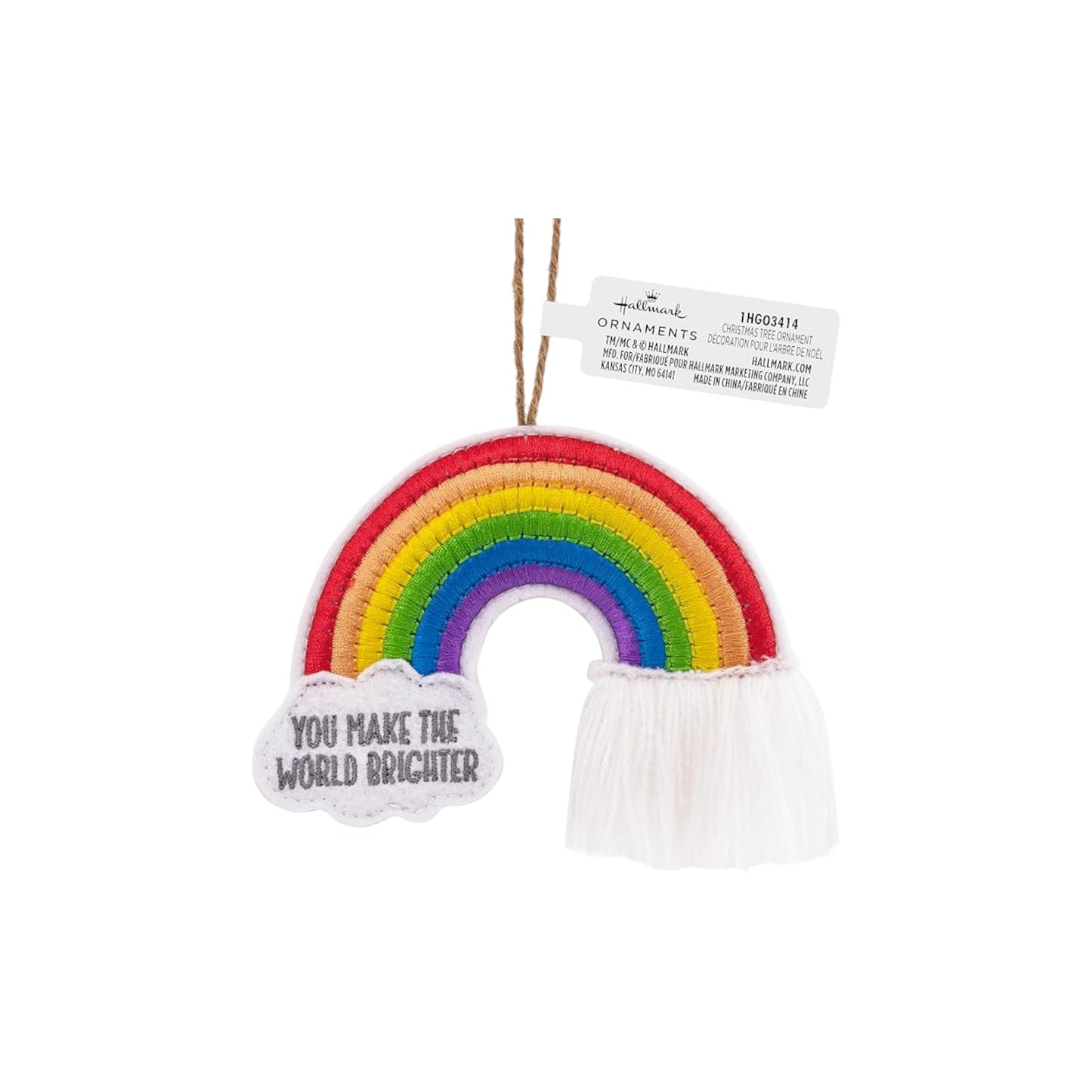 2025 Felt Rainbow Christmas Ornament (Angels)