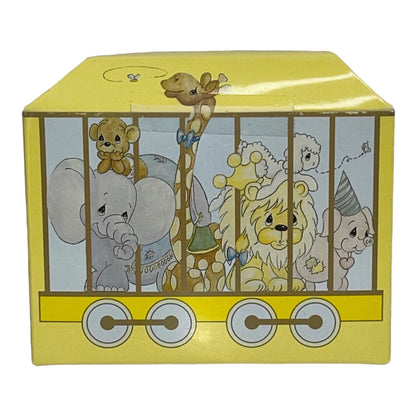 Adorable Birthday Train Figurine with Teddy Bear for Baby - 2.75 inches