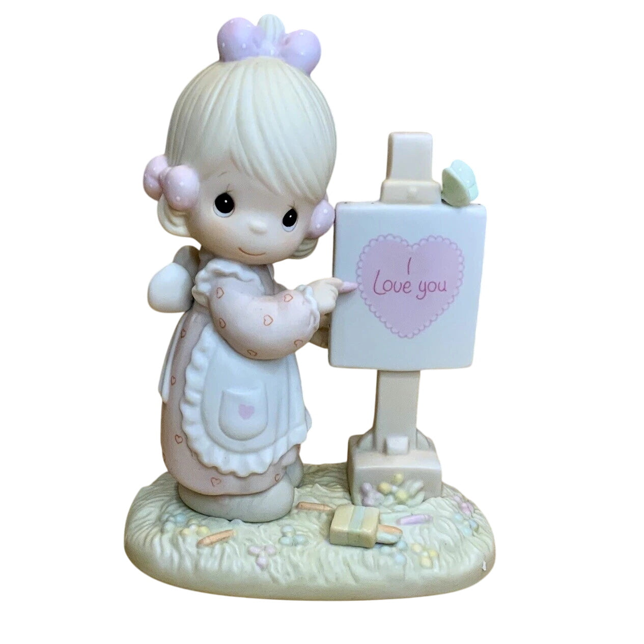 Adorable Figurine: Girl, Boy, and Bird - Perfect Collectible