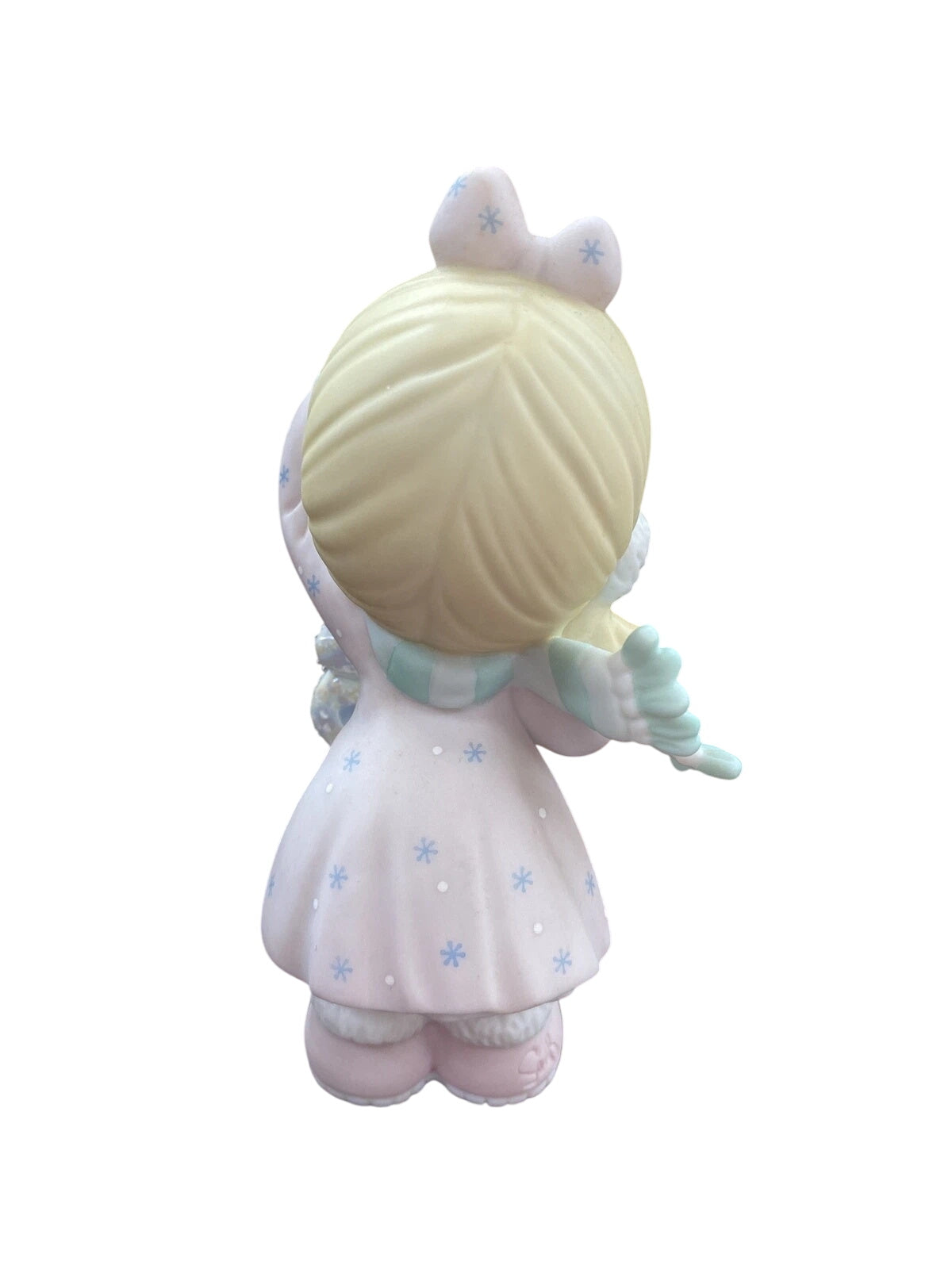 Adorable Precious Moments Girl and Dog Figurine: Heartwarming Letter Writing Moment