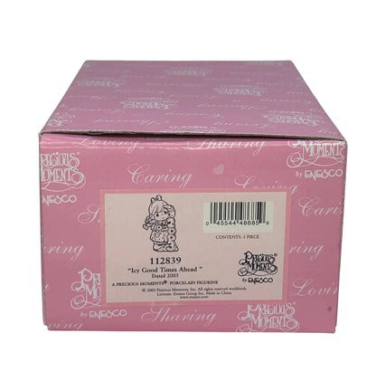 Adorable Precious Moments Girl and Dog Figurine: Heartwarming Letter Writing Moment