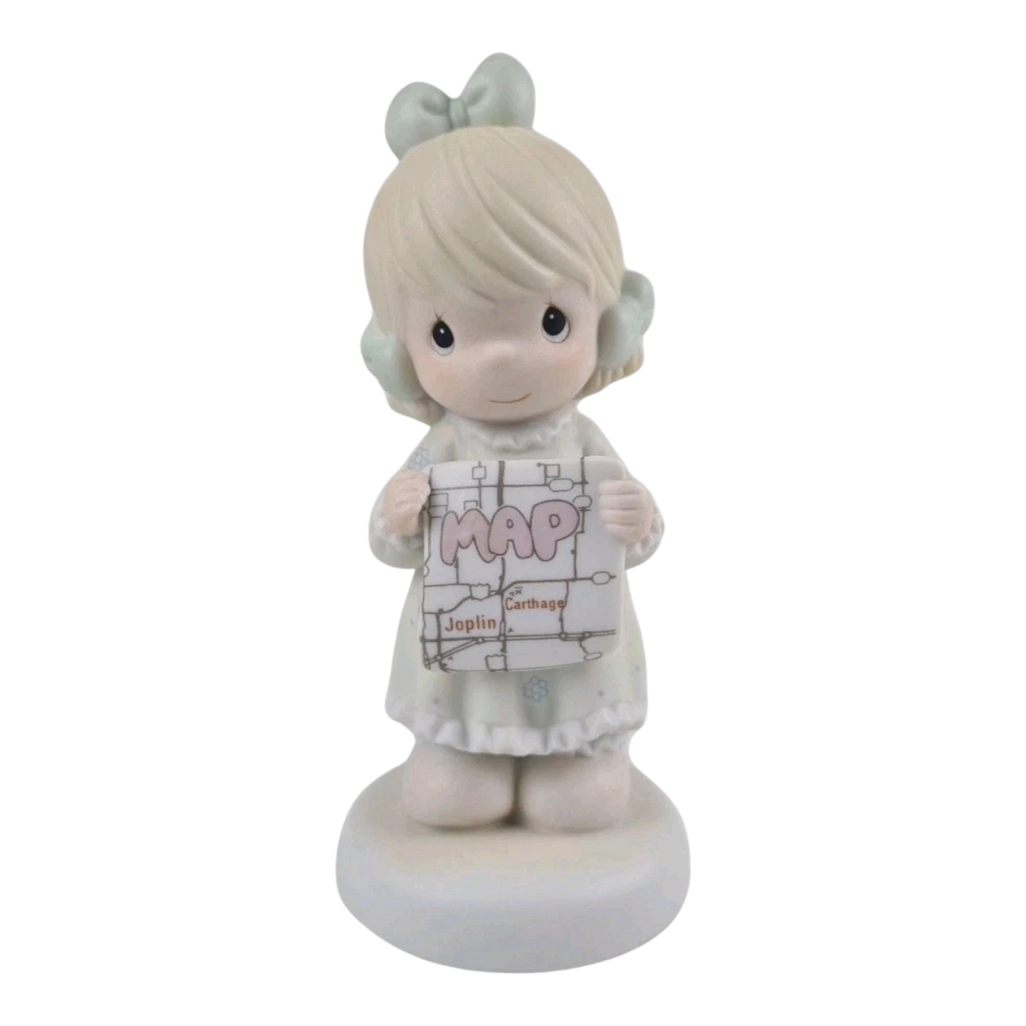 Adventure Themed Precious Moment: Map, Girl & Little Girl - Perfect Porcelain Figurine for Collection or Gift