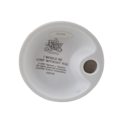 Adventure Themed Precious Moment: Map, Girl & Little Girl - Perfect Porcelain Figurine for Collection or Gift