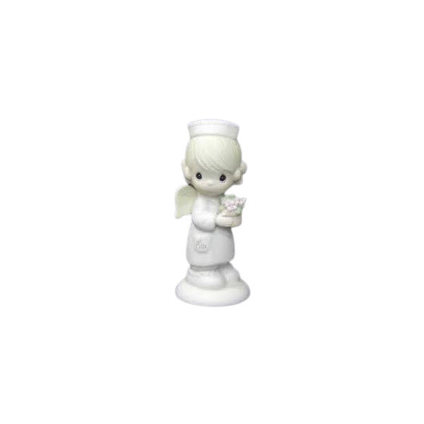 Authentic Precious Moments Figurine: Heartwarming Boy and Girl in Medical Role, Capturing Compassion and Care