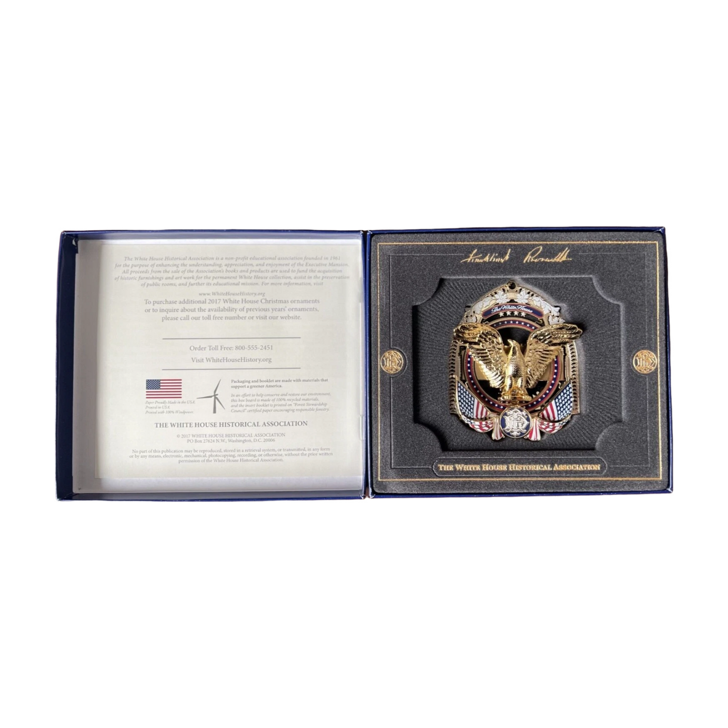 Calvin Coolidge Inspired 2015 Ornament with White House Silhouette