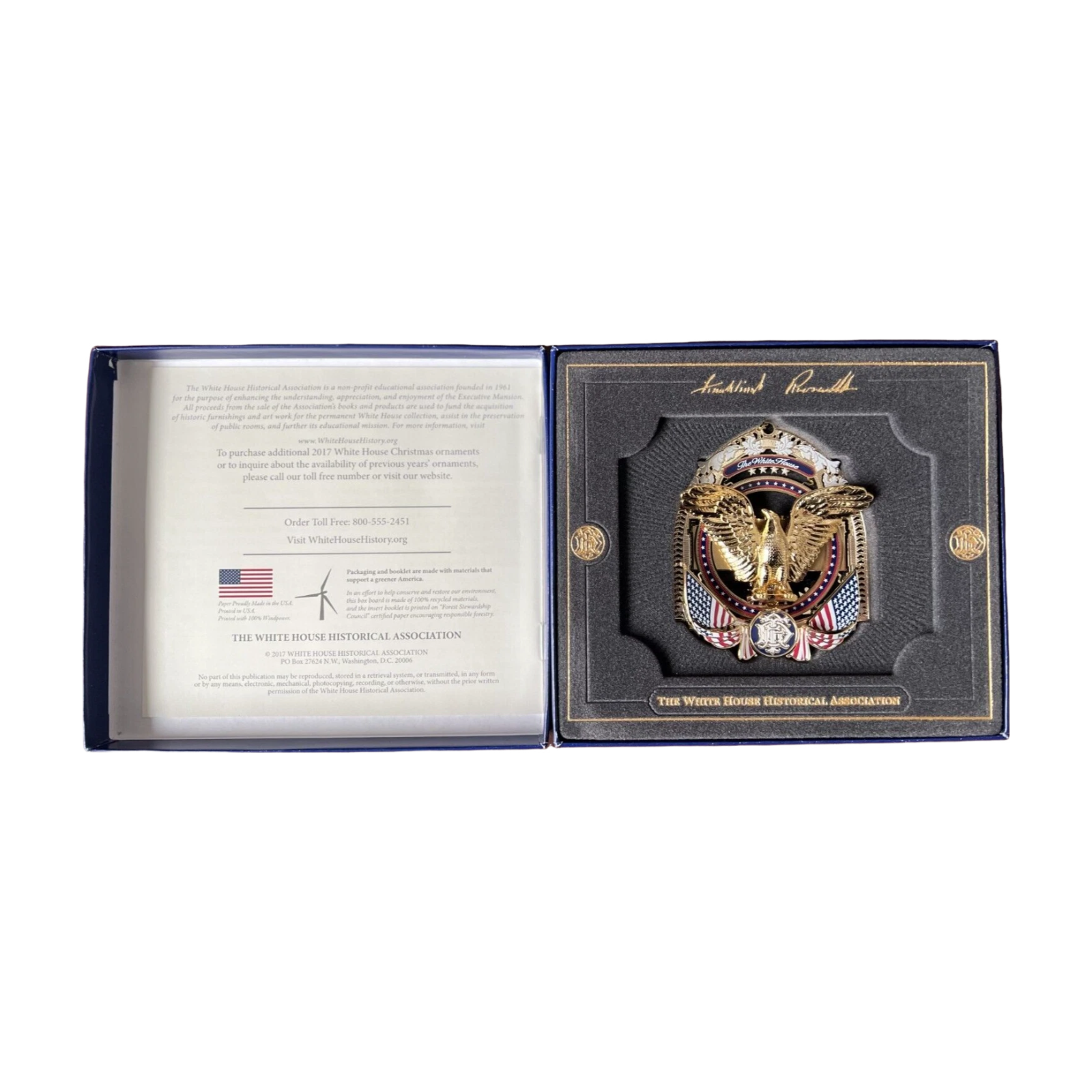 Calvin Coolidge Inspired 2015 Ornament with White House Silhouette