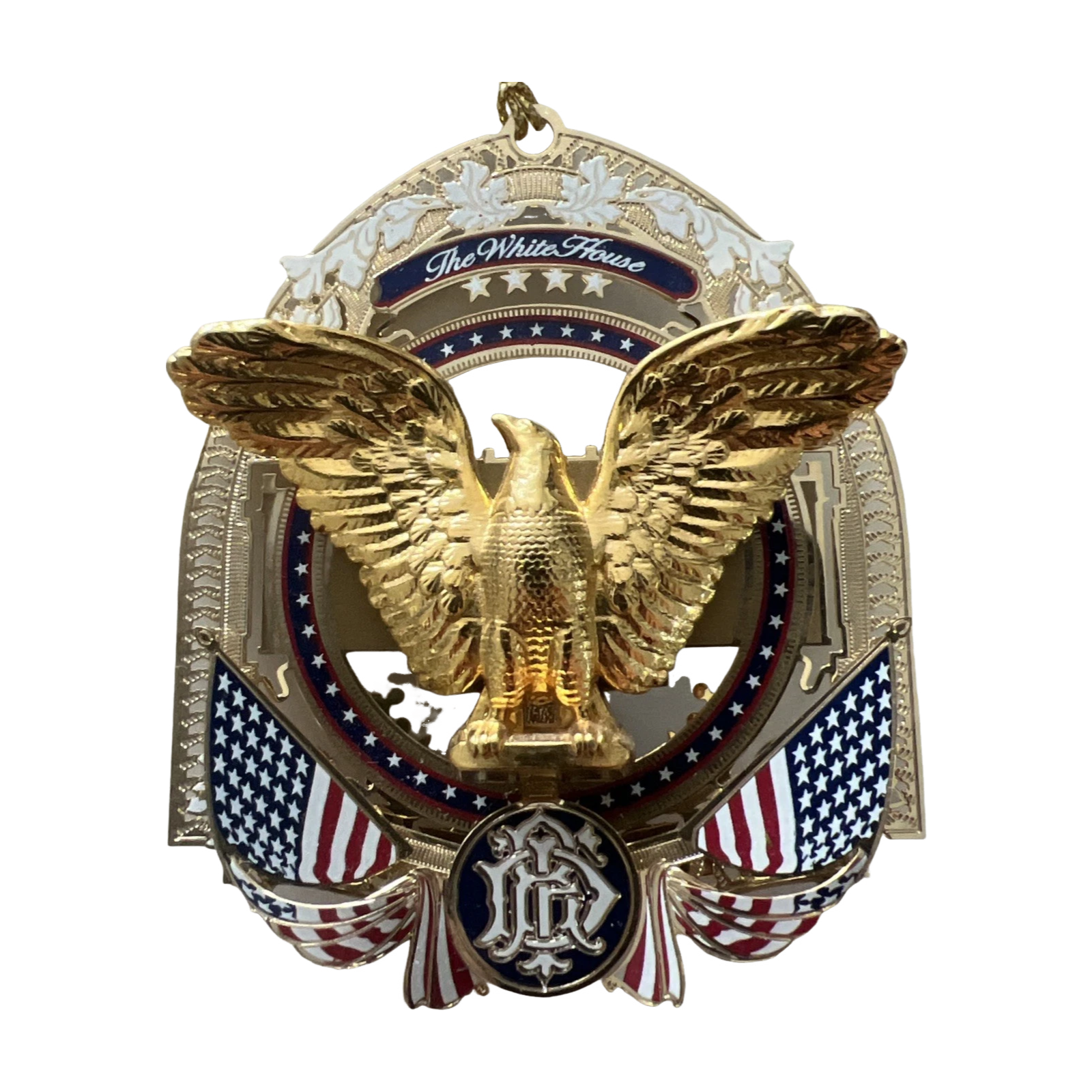 Calvin Coolidge Inspired 2015 Ornament with White House Silhouette