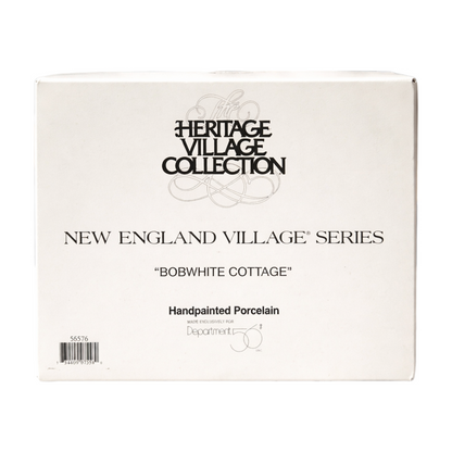 1996 Bobwhite Cottage - New England Village Series (Department 56) 56576