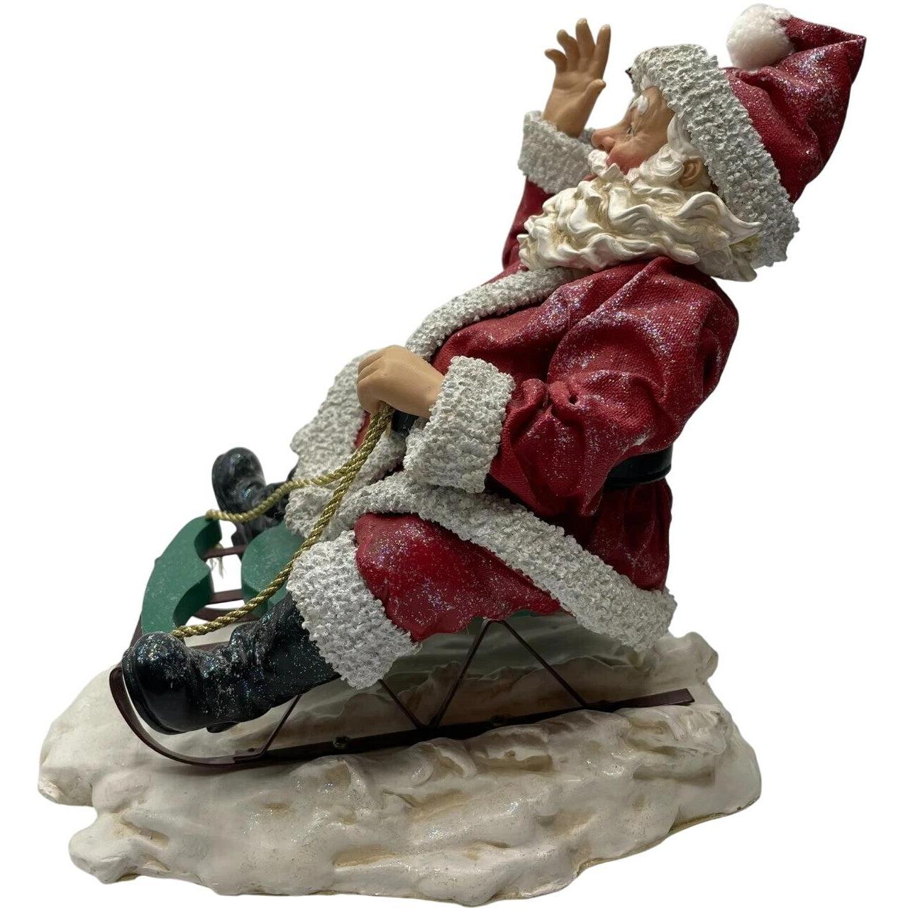 Clothtique 2000 Possible Dream Santa's Snow Day Xmas Figure - Festive Holiday Decor