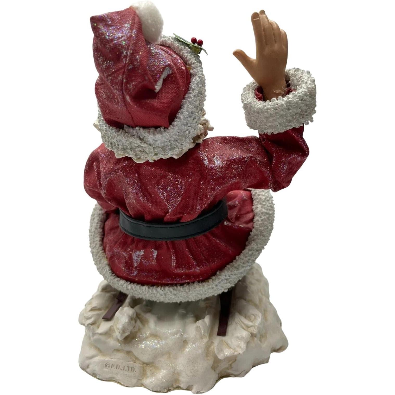 Clothtique 2000 Possible Dream Santa's Snow Day Xmas Figure - Festive Holiday Decor