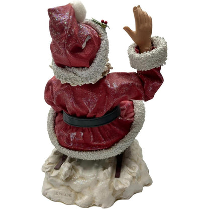 Clothtique 2000 Possible Dream Santa's Snow Day Xmas Figure - Festive Holiday Decor