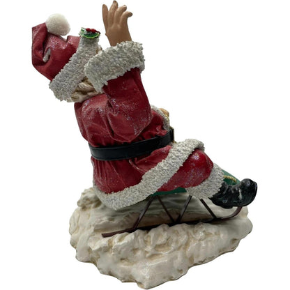 Clothtique 2000 Possible Dream Santa's Snow Day Xmas Figure - Festive Holiday Decor