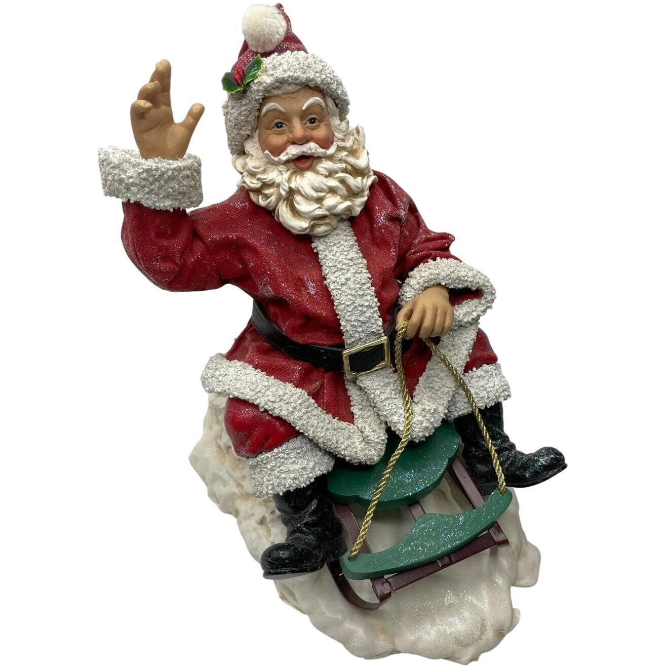 Clothtique 2000 Possible Dream Santa's Snow Day Xmas Figure - Festive Holiday Decor