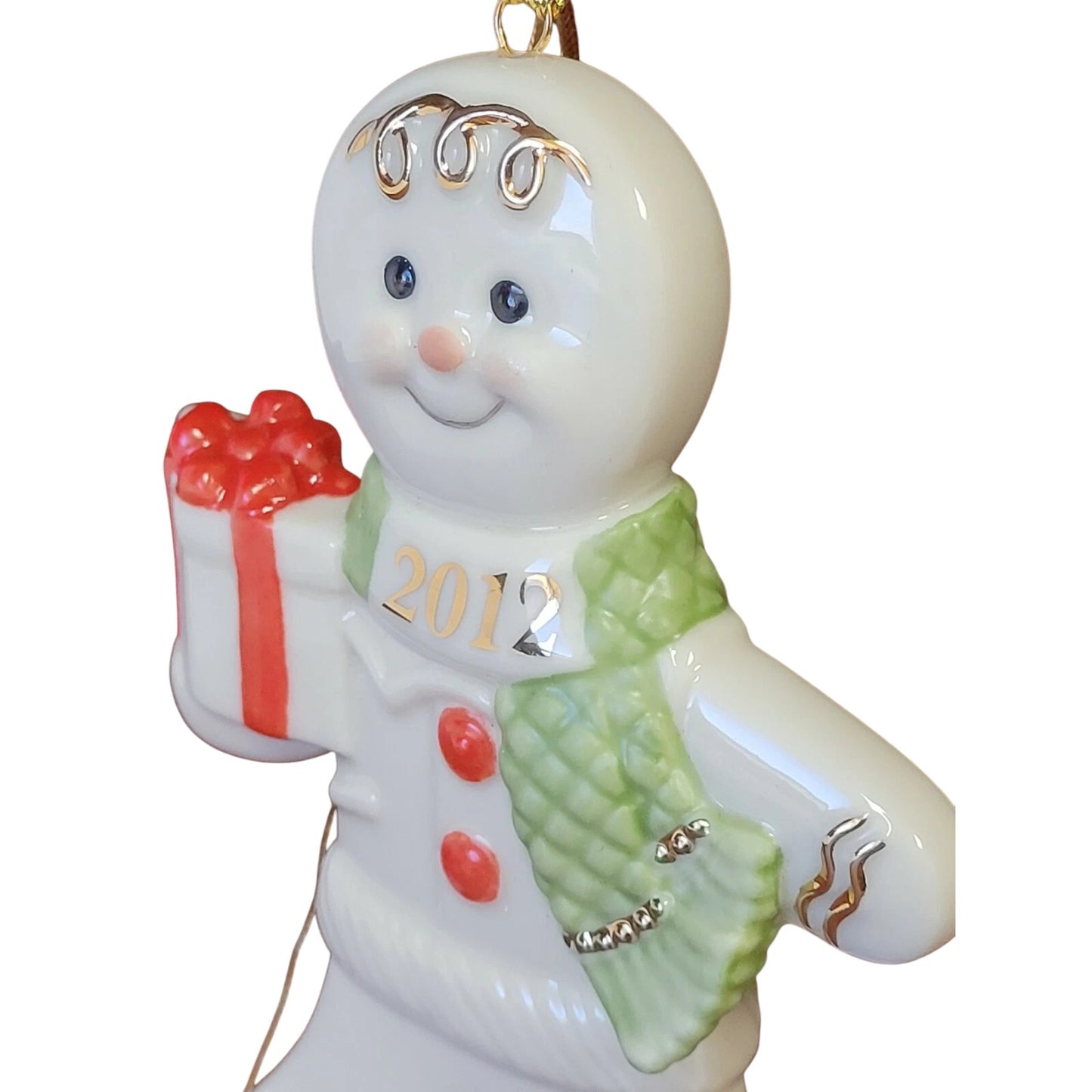 Delightful Lenox 2012 Snowman Ornament - Fast Delivery