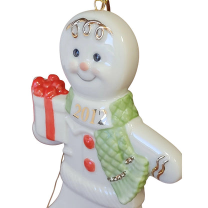 Delightful Lenox 2012 Snowman Ornament - Fast Delivery