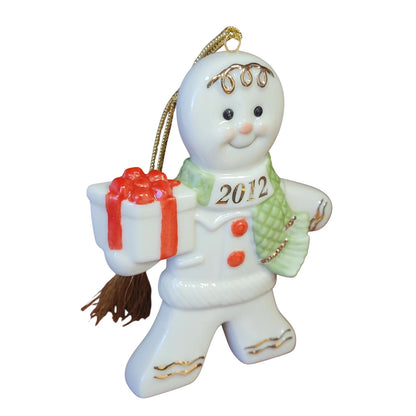 Delightful Lenox 2012 Snowman Ornament - Fast Delivery