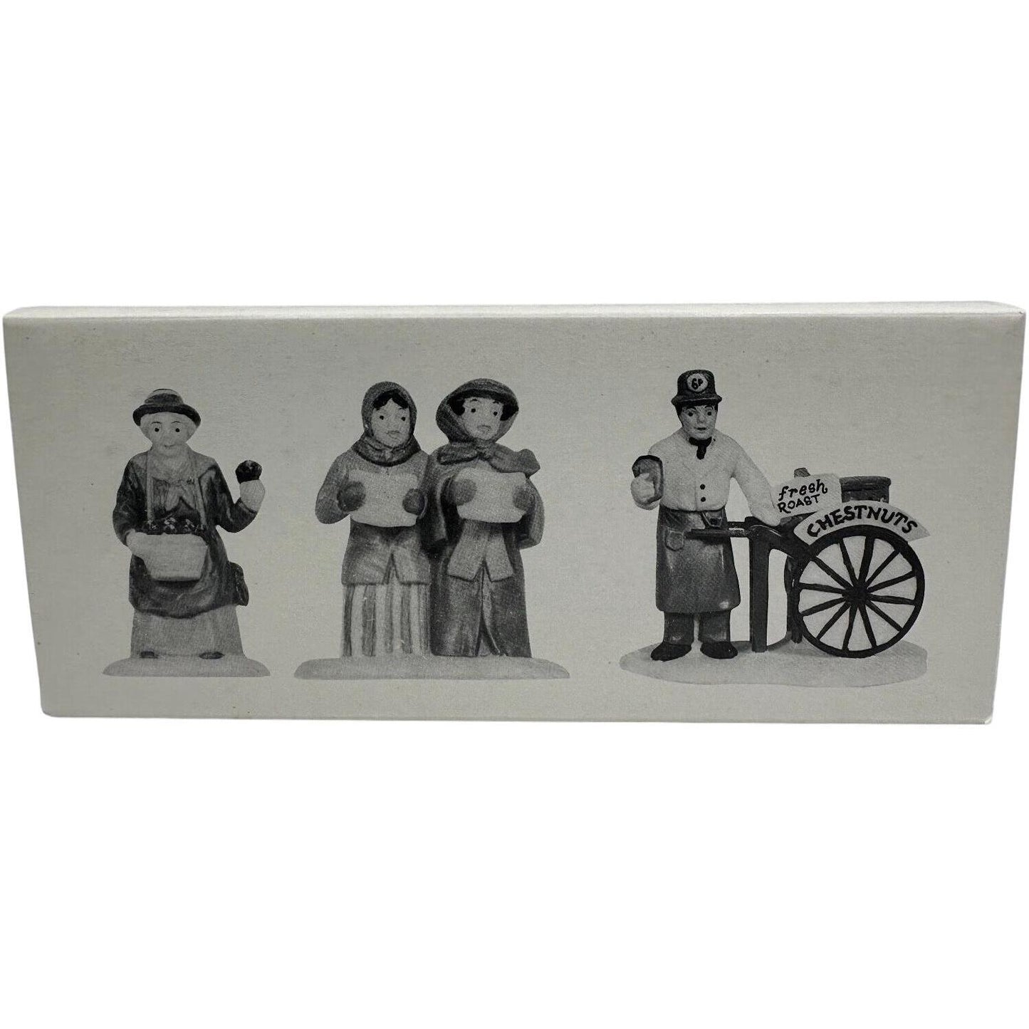Department 56 Accessory "Violet Carolers Chestnut Vendor" - Charming Holiday Scene