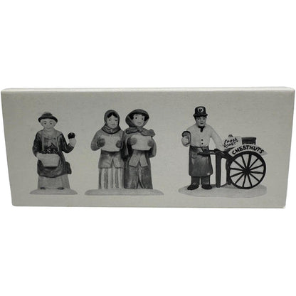 Department 56 Accessory "Violet Carolers Chestnut Vendor" - Charming Holiday Scene