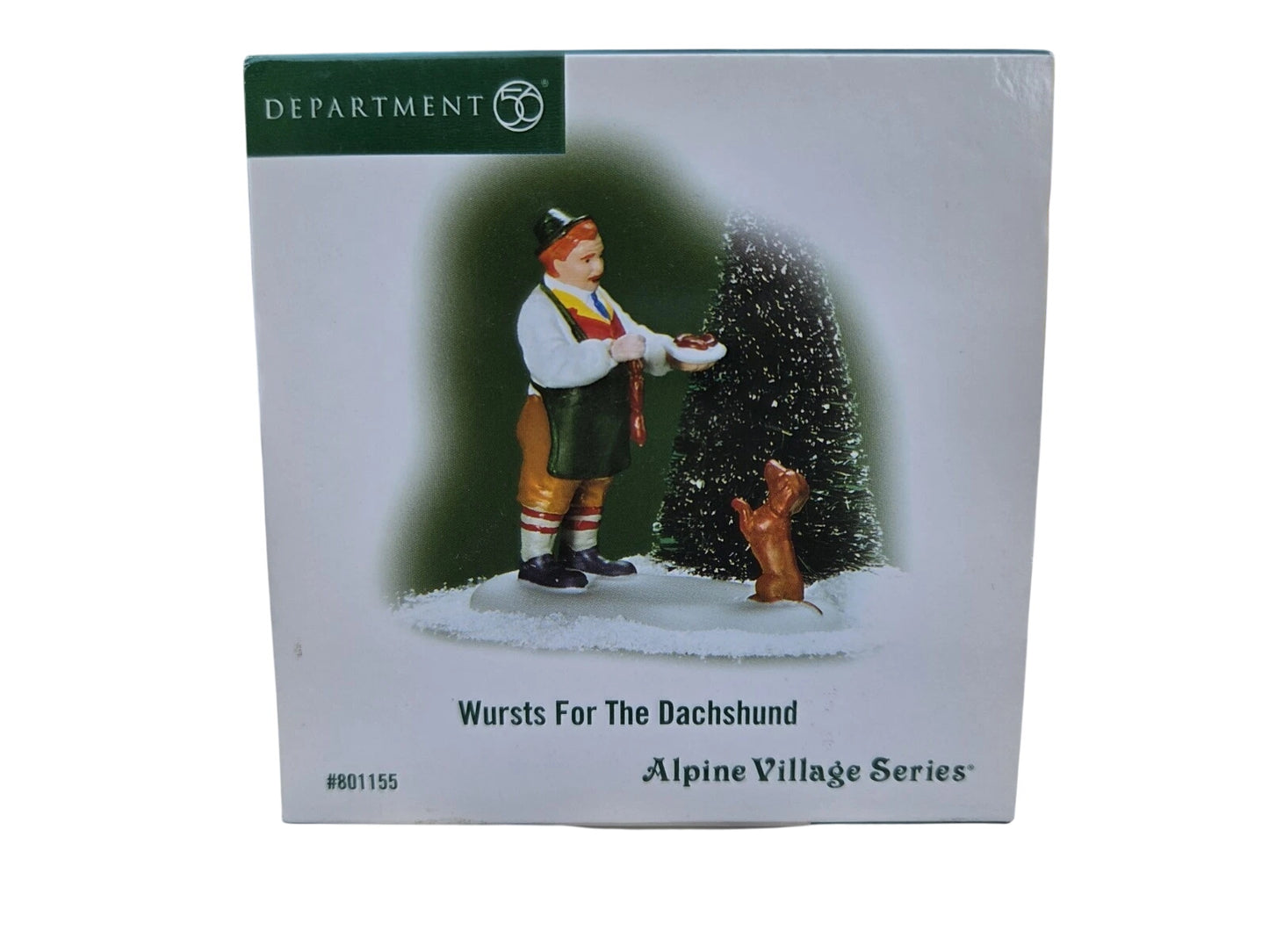 Department 56 Alpine Village "Wursts for the Dachshund" Accessory Figurine - Charming Holiday Decor