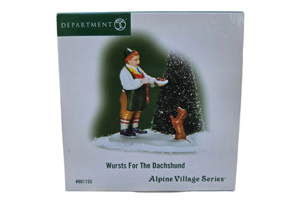 Department 56 Alpine Village "Wursts for the Dachshund" Accessory Figurine - Charming Holiday Decor