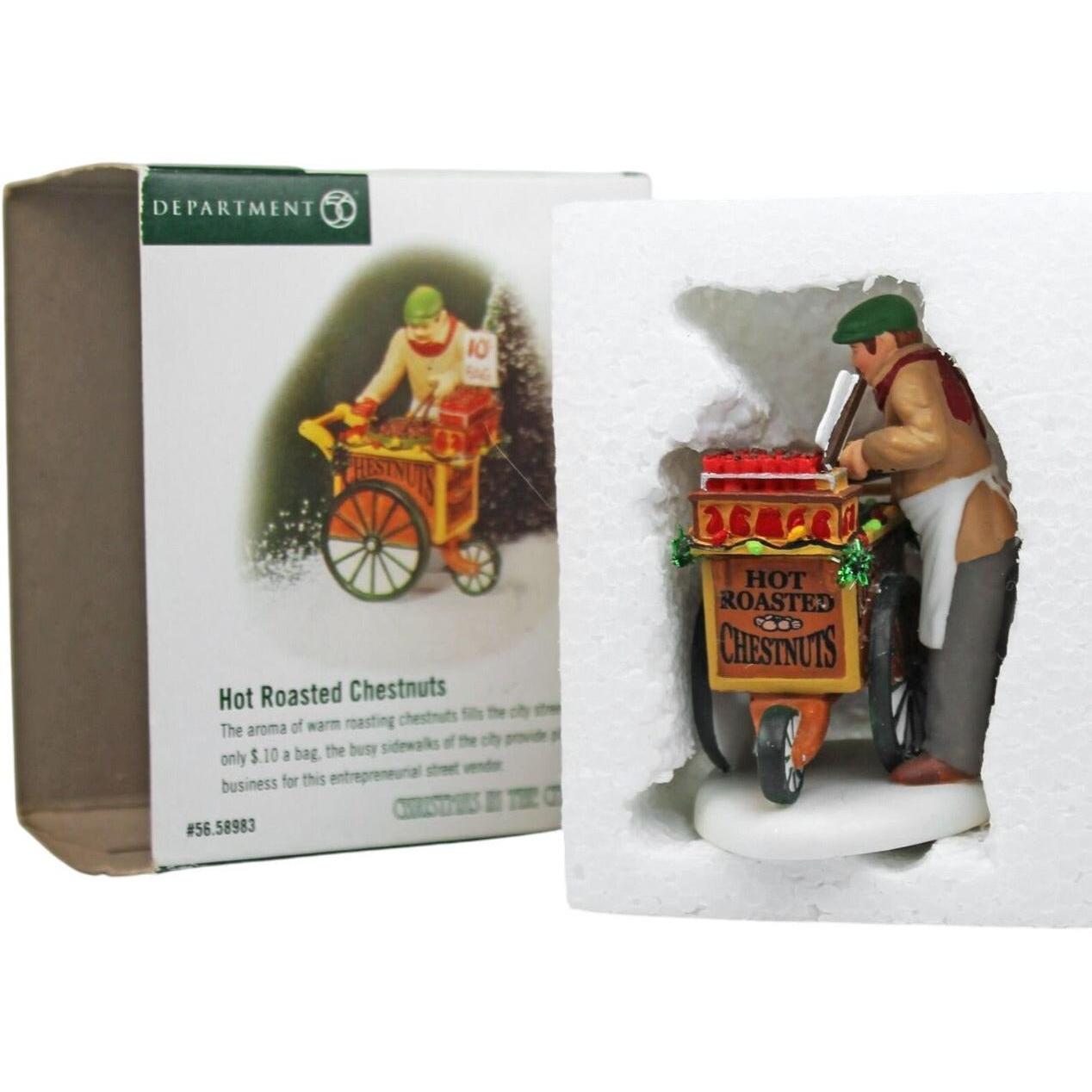 Department 56 "Christmas in The City" Hot Roasted Chestnuts Figurine: Festive Holiday Scene