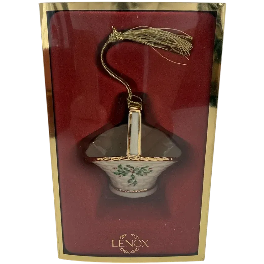 Elegant Porcelain Jar Ornament for Holiday Decor