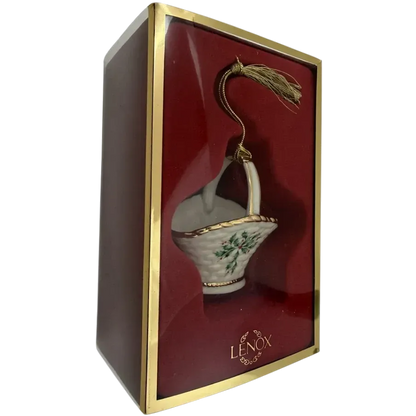 Elegant Porcelain Jar Ornament for Holiday Decor